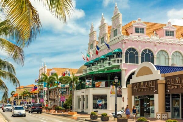 Colorful downtown Aruba